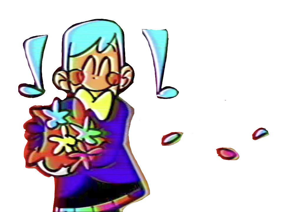 miku with a bouquet!